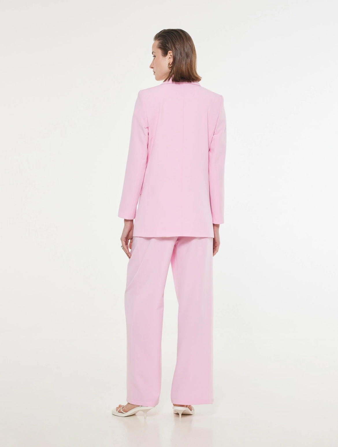 Pink double breasted Blazer