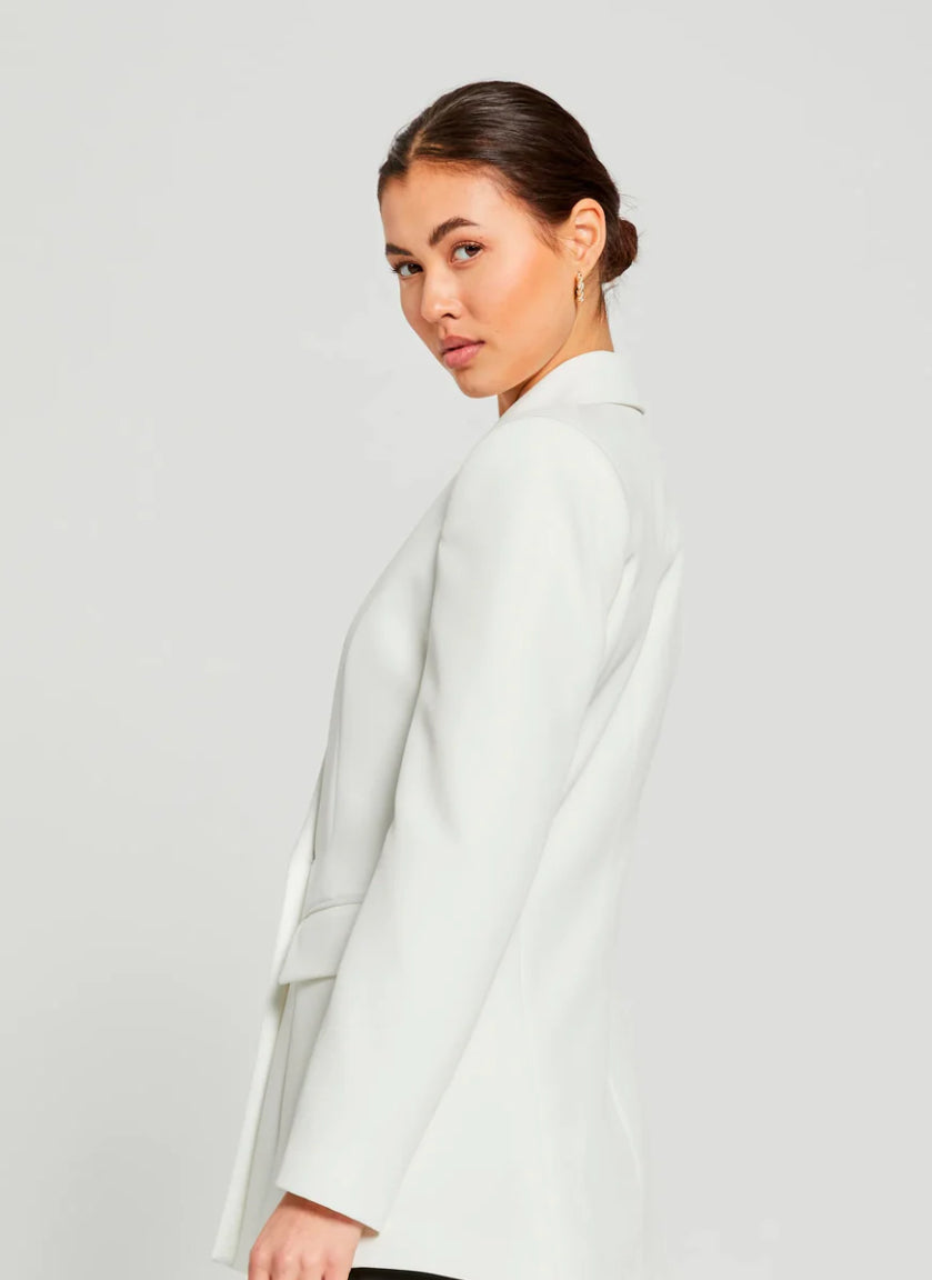 White Double breasted Blazer
