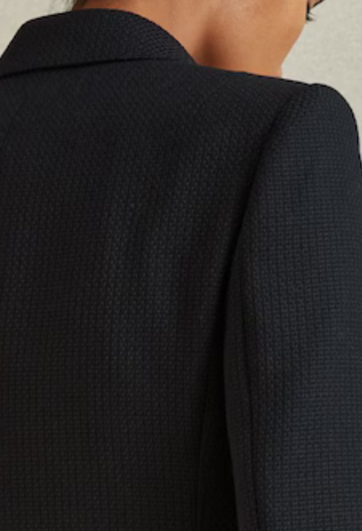 Navy-Blue Texture Blazer