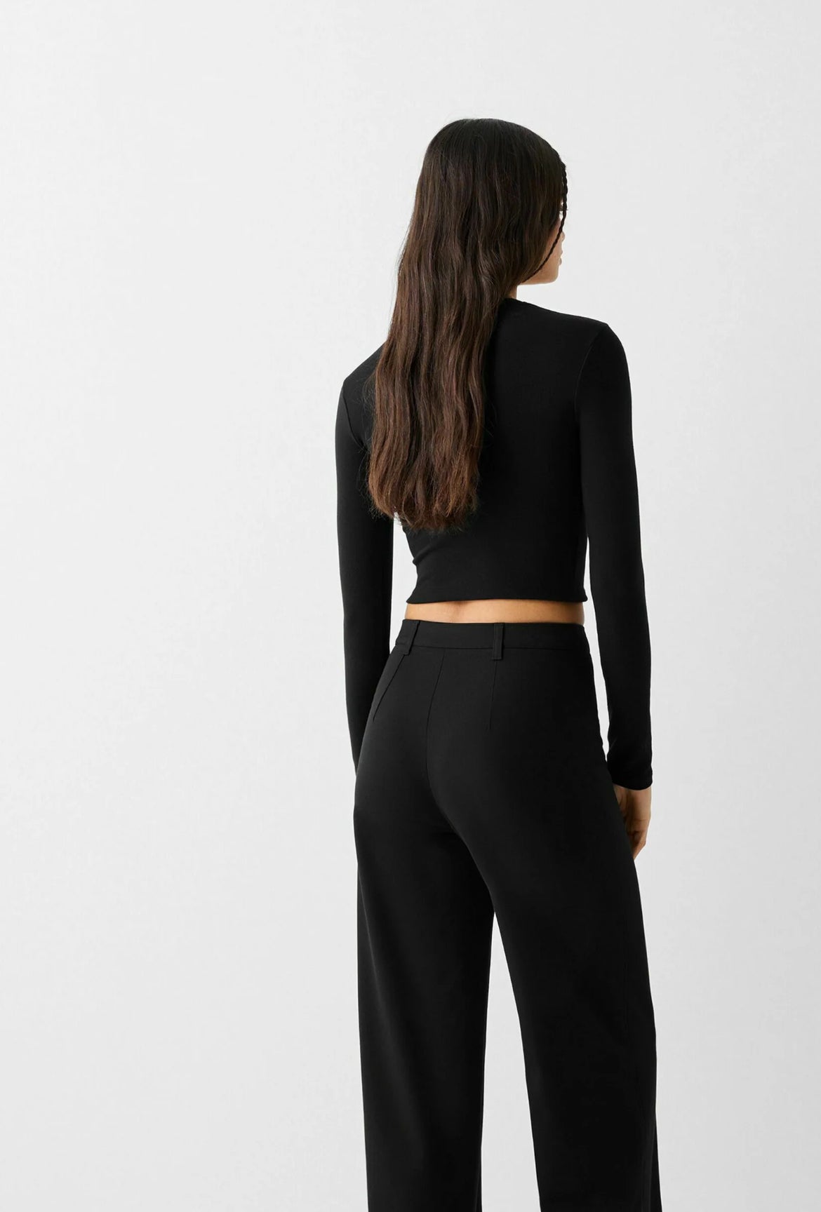 Black High Waist Trouser