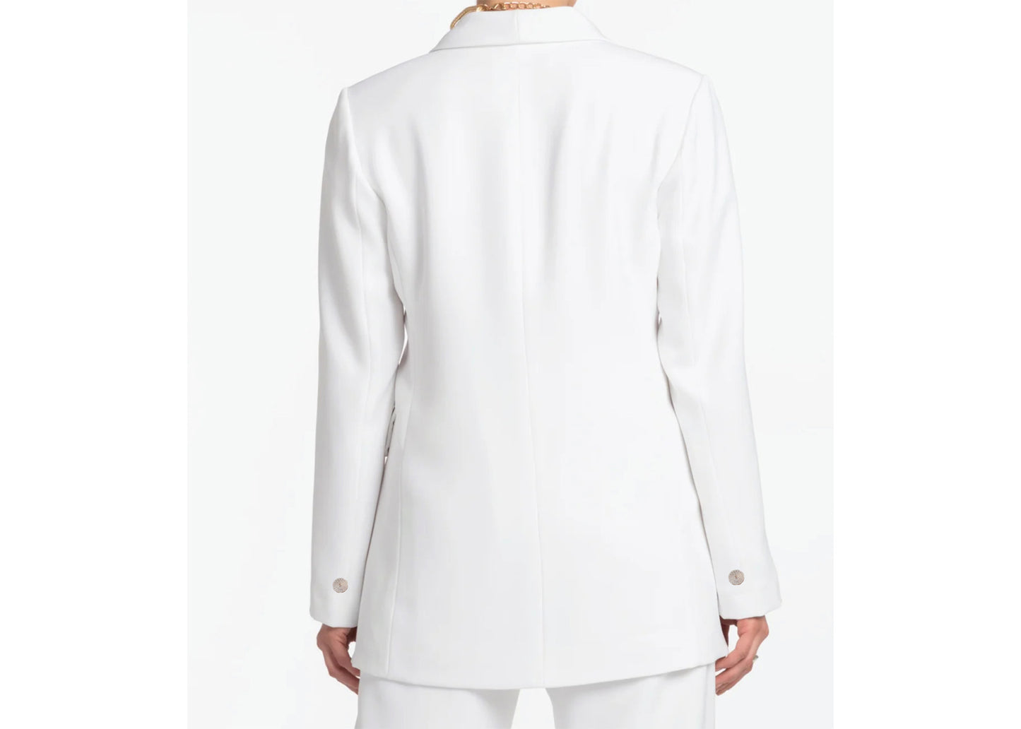 White Double breasted Blazer