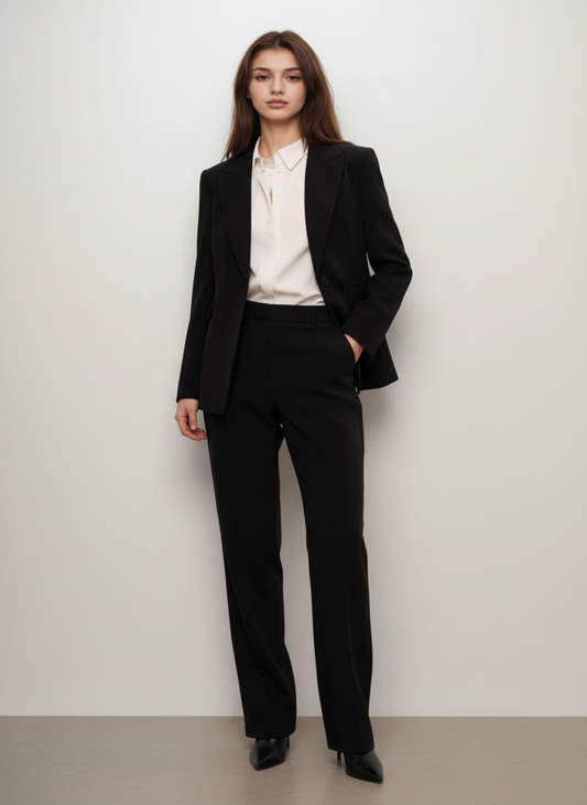 Black Texture Blazer