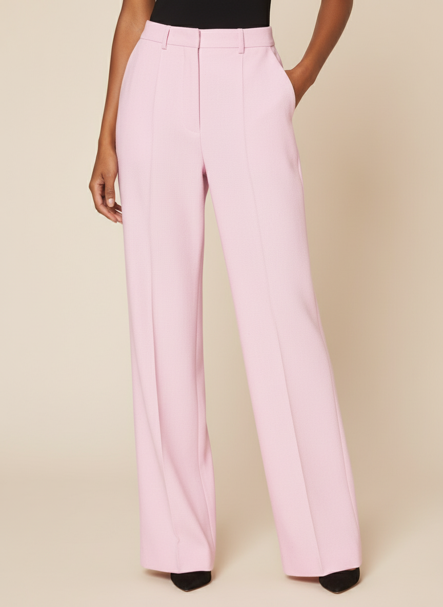 Pink High Waist Trouser