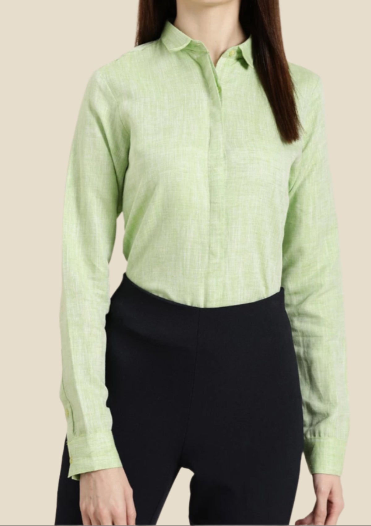 Mint Green Linen Shirt