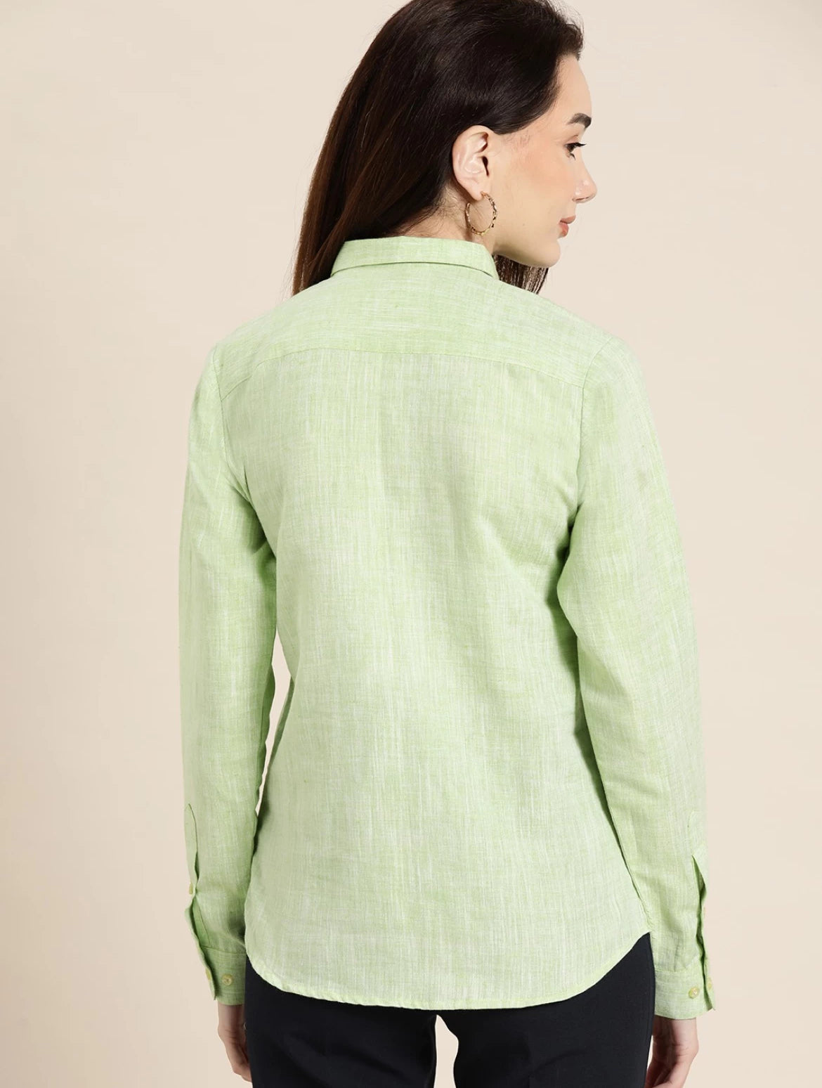Mint Green Linen Shirt