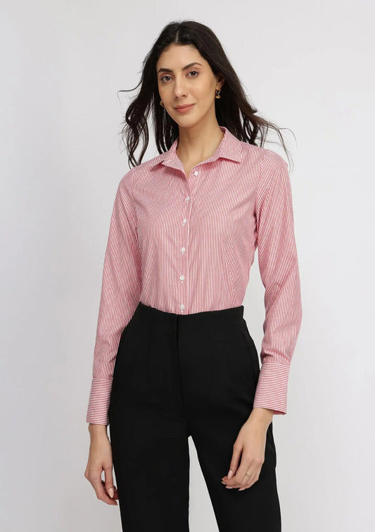 Pink stripe shirt