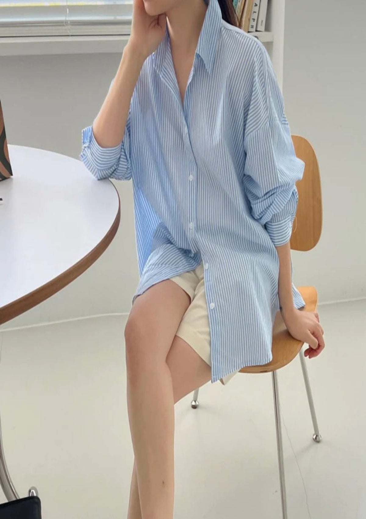 Blue stripe shirt