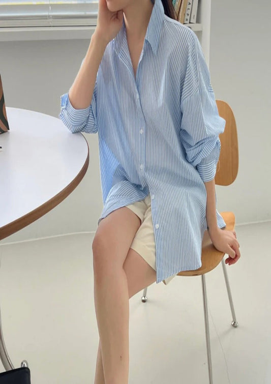 Blue stripe shirt