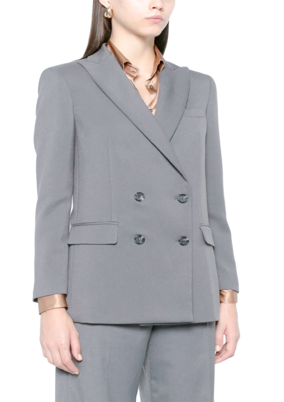 Light-Gray Fitted Blazer