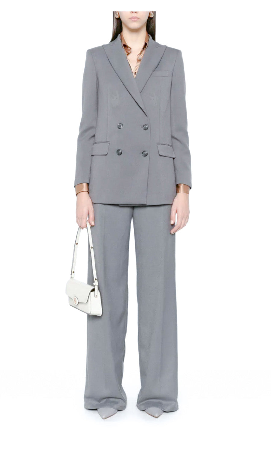 Light-Gray Fitted Blazer